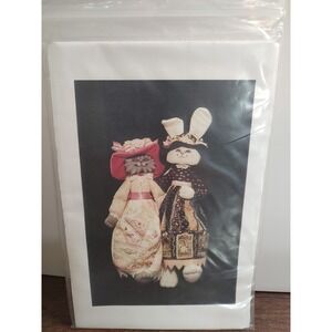 Country Bunny Rabbit cat Sewing Pattern Uncut Cleo Clementine Putnam Pattern Co